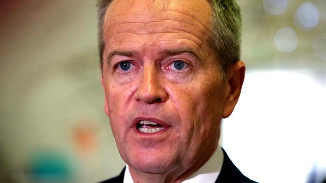 Bill Shorten in Perth yesterday. Picture: Kym Smith