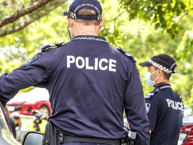 Generic photo of Queensland Police press conference in New Farm Park ahead of Easter long weekend, Thursday, April 1, 2021 - Picture: Richard Walker