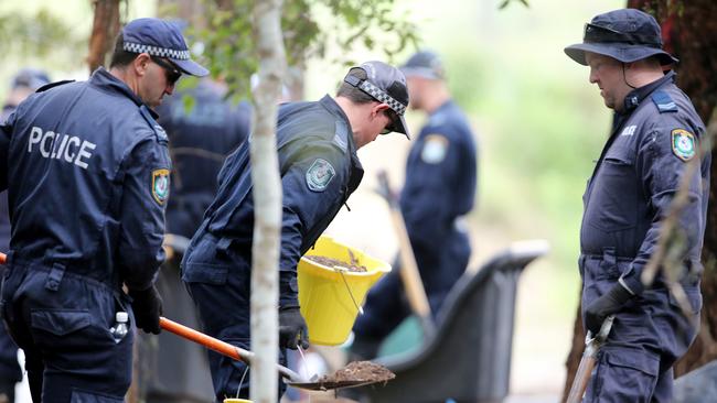 The search near Kendall less than 1km from where William Tyrrell was last seen. Picture: Peter Lorimer