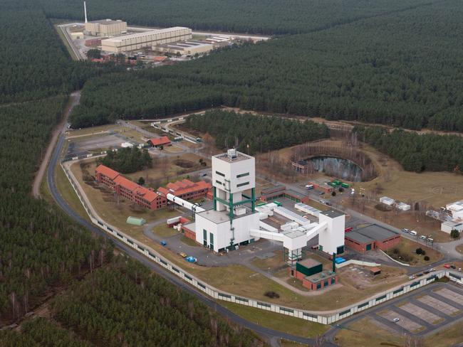 An intermediate nuclear waste storage facility near the northern German city of Gorleben, in 2011. Pic: AFP