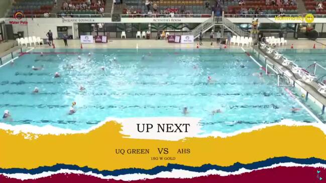 Replay: UQ Green v AHS (18&U girls white gold medal)—Water Polo Queensland State Titles 18&U Day 1