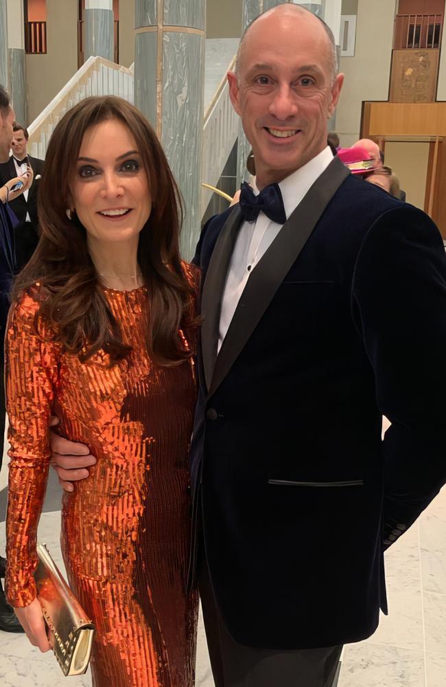 Senator David Van and his wife Nerilee at the Mid Winter Ball in Canberra.