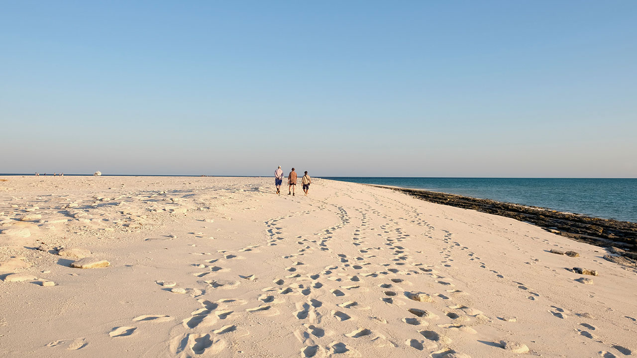 For a change of scenery, we visit the sandy speck called Bedwell Island. Picture: Carolyn Beasley.