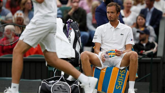 World No 2 Daniil Medvedev will be forced to sit out Wimbledon Picture: AFP