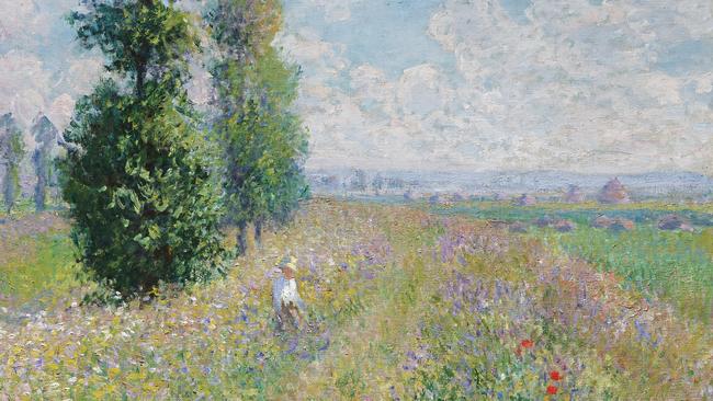 Claude Monet, Meadow with Poplars, c.1875. Picture: NGV