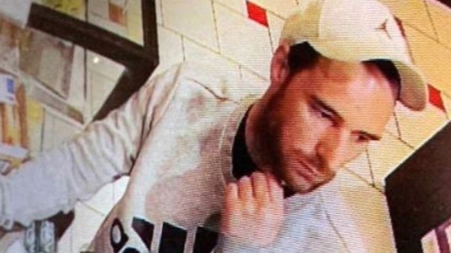 Luke Trout was jailed for robbing a Christies Beach service station. Photo: SAPOL