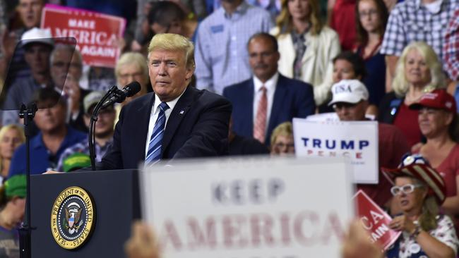 “Right now, few would bet against Mr Trump being re-elected in 2020.” Picture: Susan Walsh/AP