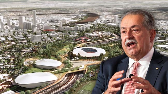 Brisbane’s powerful 2032 Olympic Games boss Andrew Liveris says a new stadium should be built at Victoria Park.