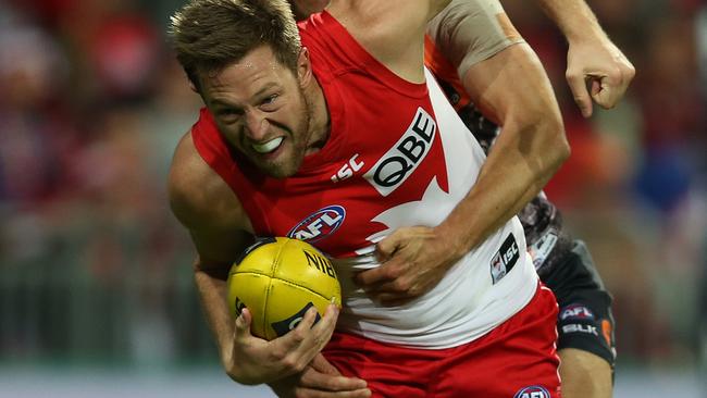 Jeremy Laidler says whatever happens he’s grateful to Sydney for resurrecting his AFL career. Picture: Toby Zerna