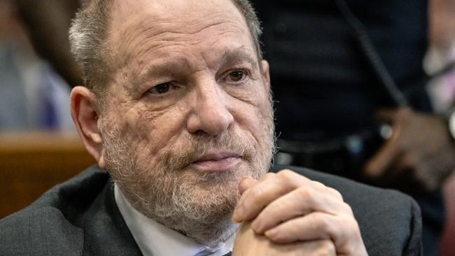 NEW YORK, NEW YORK - MAY 19: Former film producer Harvey Weinstein appears for his retrial at Manhattan Criminal Court on May 19, 2025 in New York City. Harvey Weinstein faces a retrial on rape and sex assault charges for which a previous 2017 conviction was overturned by an appeals court that ruled the way witnesses were handled was unlawful. (Photo by Stefan Jeremiah-Pool/Getty Images)