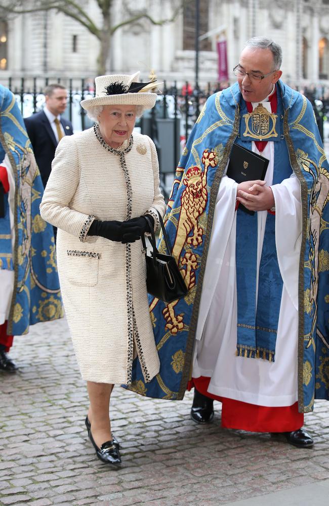Service ... Queen Elizabeth II attends the Observance for Commonwealth Day Service at Westminster Abbey. Picture: Chris Jackson/Getty Images