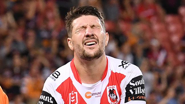 Widdop has dislocated his shoulder three times in his last five games. AAP Image/Dave Hunt.