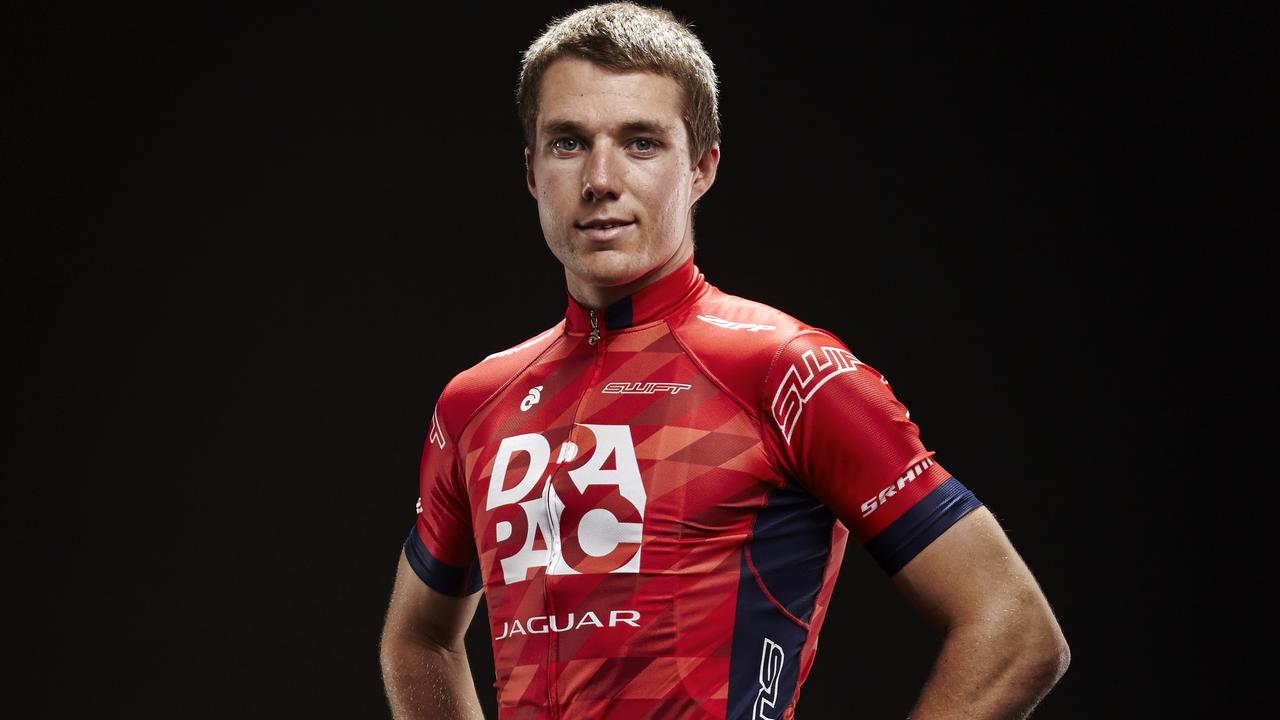 Brenton Jones in his new kit with Drapac Professional Cycling. Picture: Supplied.