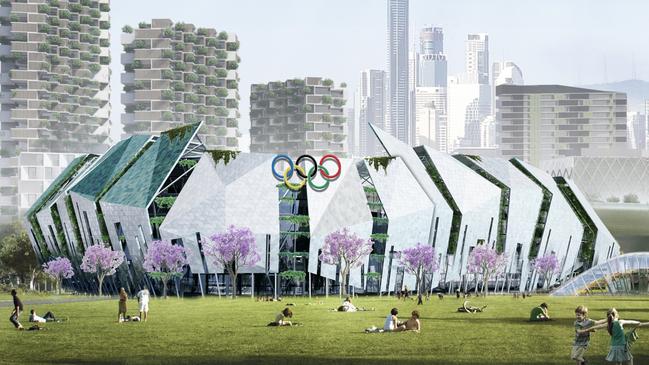 An early concept for a Brisbane Olympic stadium by Urbis