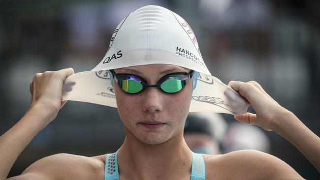 Sienna Mercer at the 2025 Swimming Gold Coast Long Course Championships at Gold Coast Aquatic Centre. Picture: Glenn Campbell