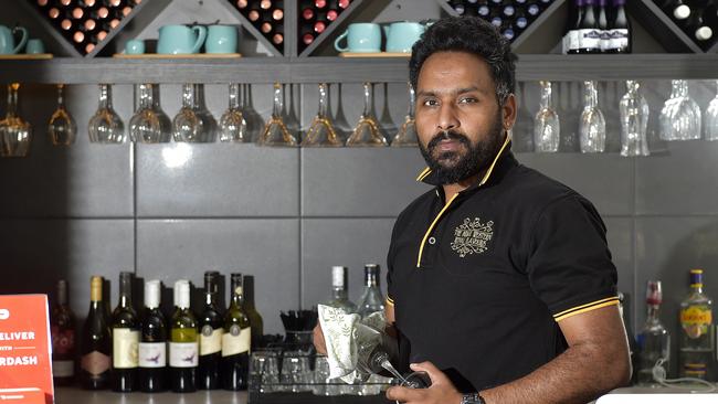 Amandeep Singh owns The Indian Western Royal Flavours restaraunt which opened on Sturt St, Townsville, last November. PICTURE: MATT TAYLOR.