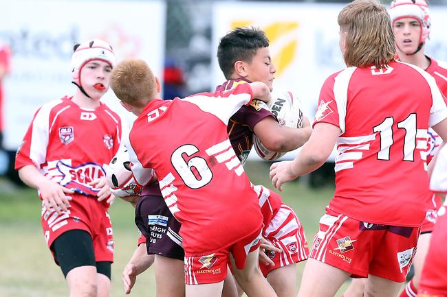 A Rugby League Gold Coast junior gala day at Burleigh Bears Junior Rugby League Club. Under 14s. 5 September 2021 Miami Picture by Richard Gosling