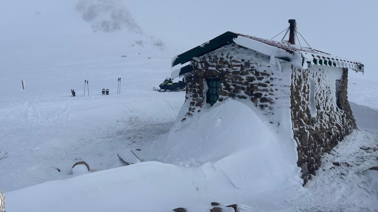 The hikers were able to shelter at Seaman’s Hut. Picture: NSW Police