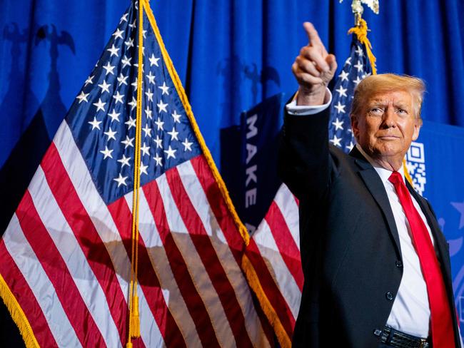 Donald Trump secured a dominant win in the Iowa caucuses this week. Picture: Brandon Bell (Getty Images via AFP)