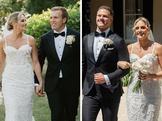 Footy star marries teammate’s sister