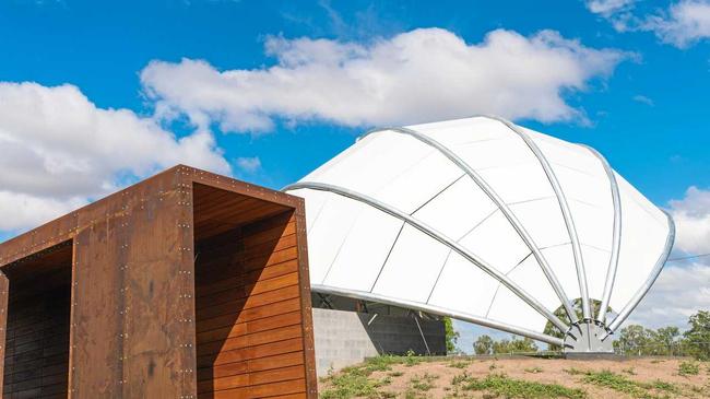 WORK IN PROGRESS: A photo of the unfinished Moura Miners Memorial taken on January 11. Picture: Carly Goody