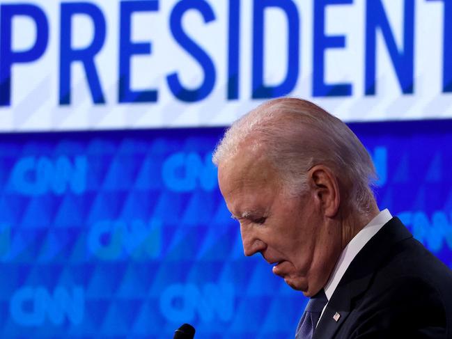 ATLANTA, GEORGIA - JUNE 27: Republican presidential candidate, former U.S. President Donald Trump participates in the CNN Presidential Debate at the CNN Studios on June 27, 2024 in Atlanta, Georgia. Former President Trump and U.S. President Joe Biden are facing off in the first presidential debate of the 2024 campaign.   Justin Sullivan/Getty Images/AFP (Photo by JUSTIN SULLIVAN / GETTY IMAGES NORTH AMERICA / Getty Images via AFP)