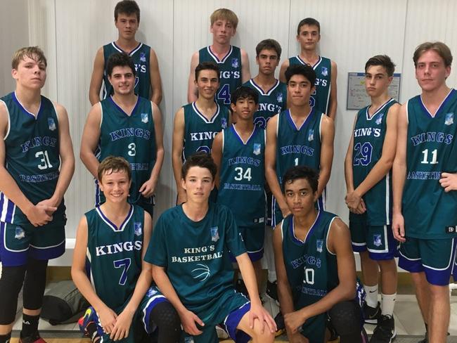 The Kings College boys' basketball team. Picture: SUPPLIED