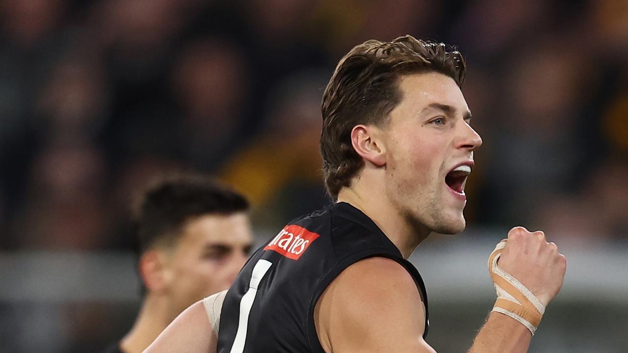 Hawks surrender as relentless Pies storm toward victory