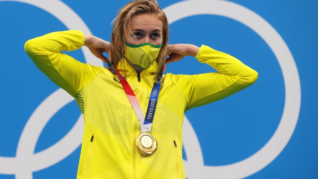 Australian Olympic gold medalist Ariarne Titmus. Picture: Getty Images