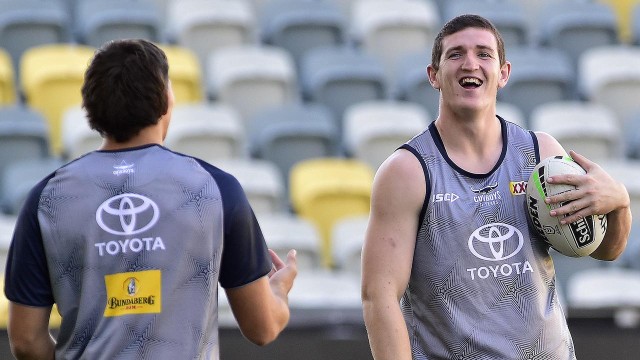 Ben Condon at a North Queensland Cowboys training session at Queensland Country Bank Stadium. Picture: Matt Taylor