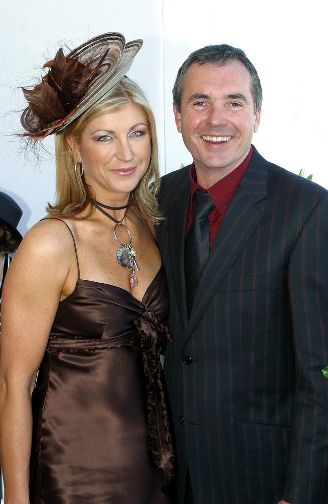 Jennifer Hansen and Alan Fletcher at Derby Day 2004.