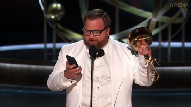 Paul Walter Hauser raps his winning speech