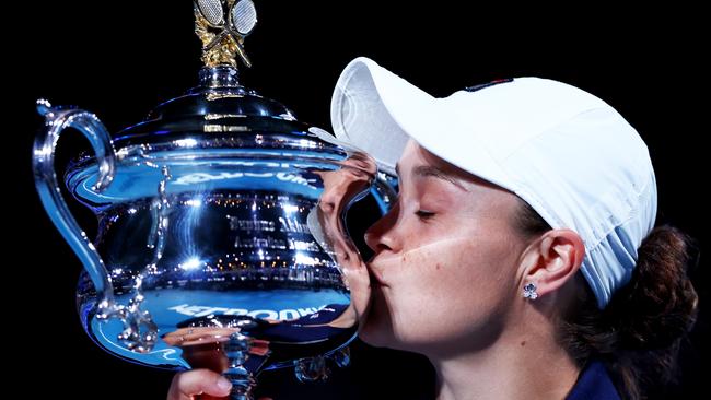 Ash Barty had Australian Open spectators in raptures when she won the women’s title. Picture: Getty Images