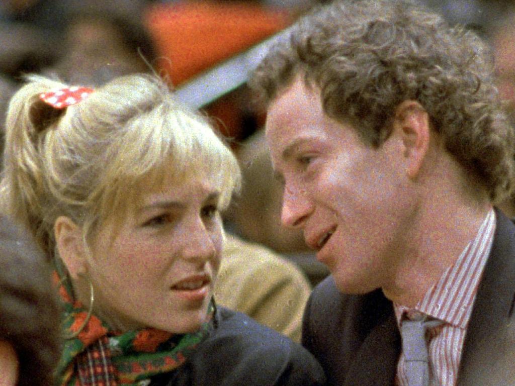 Tennis Ace John McEnroe, (R) with his then wife, actress Tatum O'Neal in 1986. Picture: AP