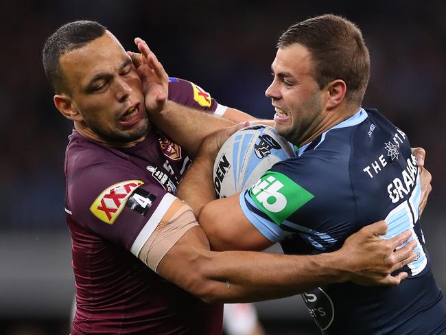 Wade Graham (R) has called for the return of Ben Hunt. Picture: Getty Images