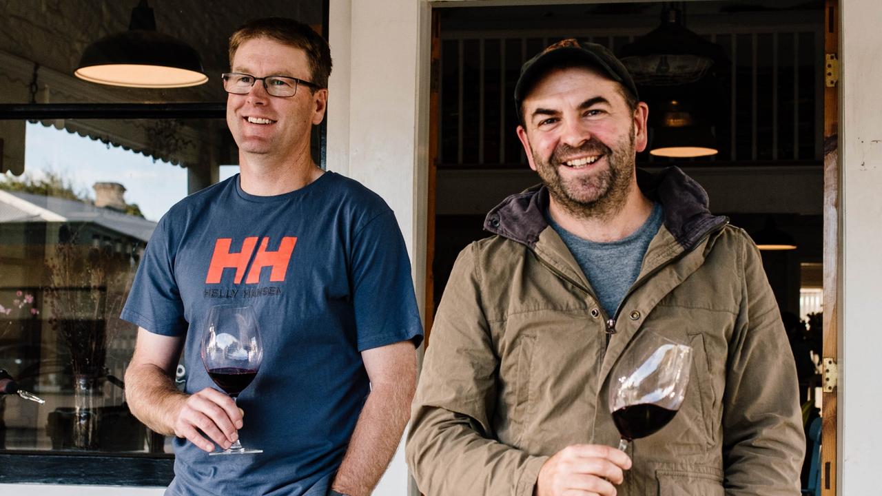 Richard and Malcolm Leask at the Hither &amp; Yon cellar door in Willunga. Picture: Meaghan Coles