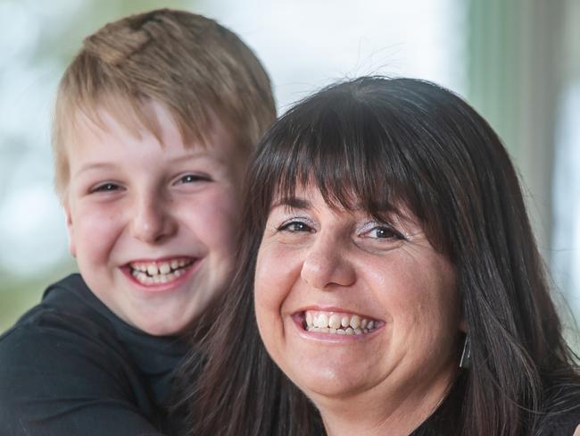 SUNDAY MAIL ONLY......Pride of Australia Nominee - 9yo Seajay Turner helped to save his mum's life (Jackie) after she collapsed at home (Feb 2018) earlier in the year at their home north of Tara. 26th August 2018; story: Tali Eley; pic: David Martinelli