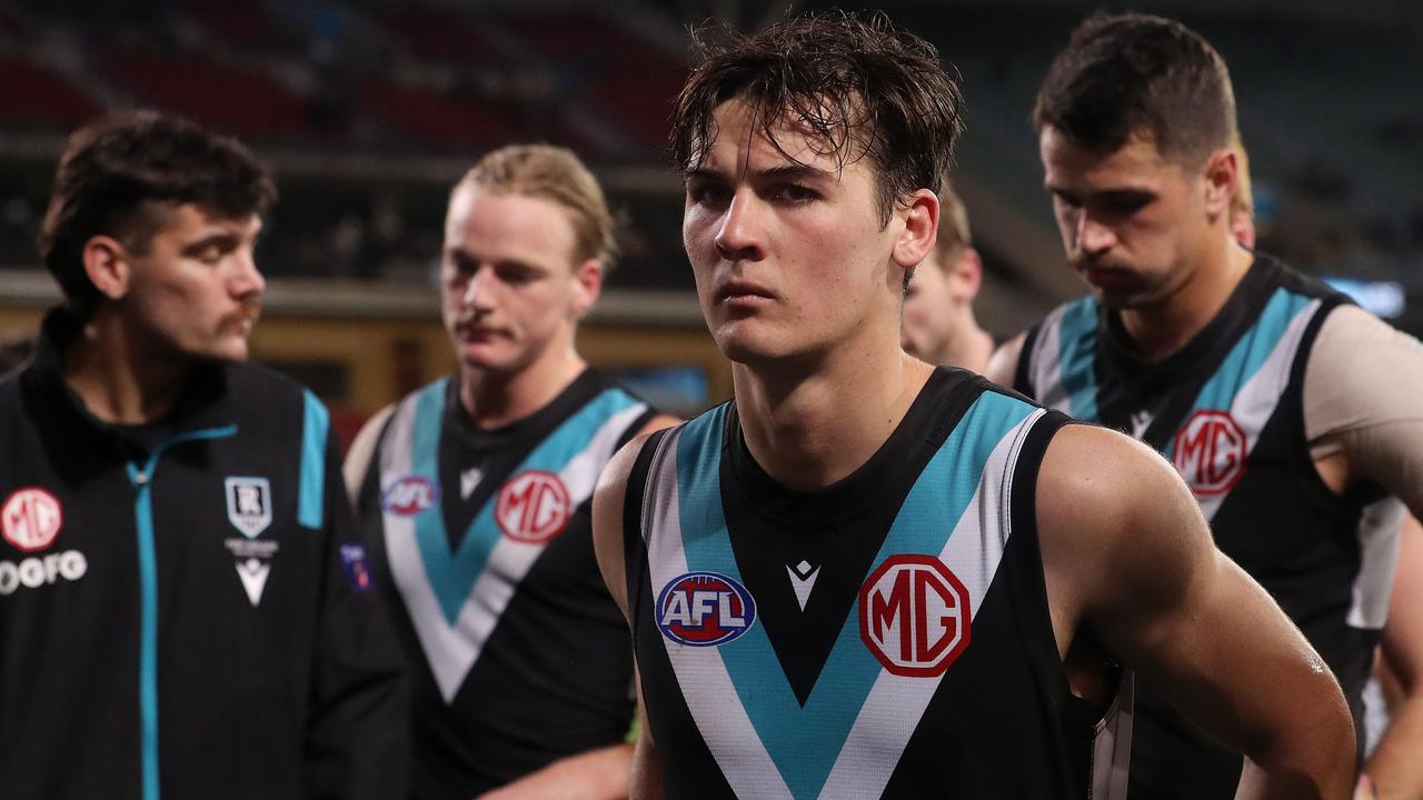 Connor Rozee has emerged as a legitimate midfielder for the Power. Picture: Getty Images