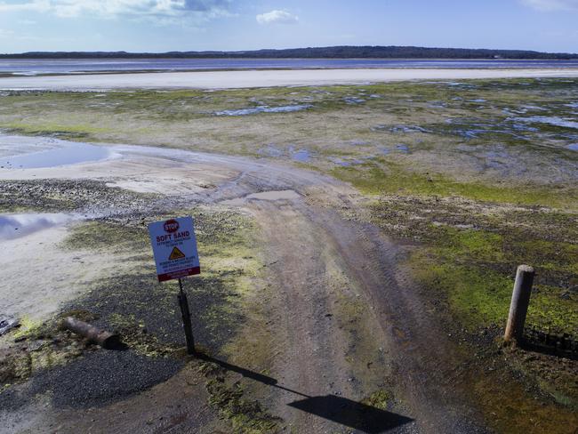 The proposed site of the bridge/ causeway for the Robbins Island wind farm development at Montague.  PICTURE CHRIS KIDD