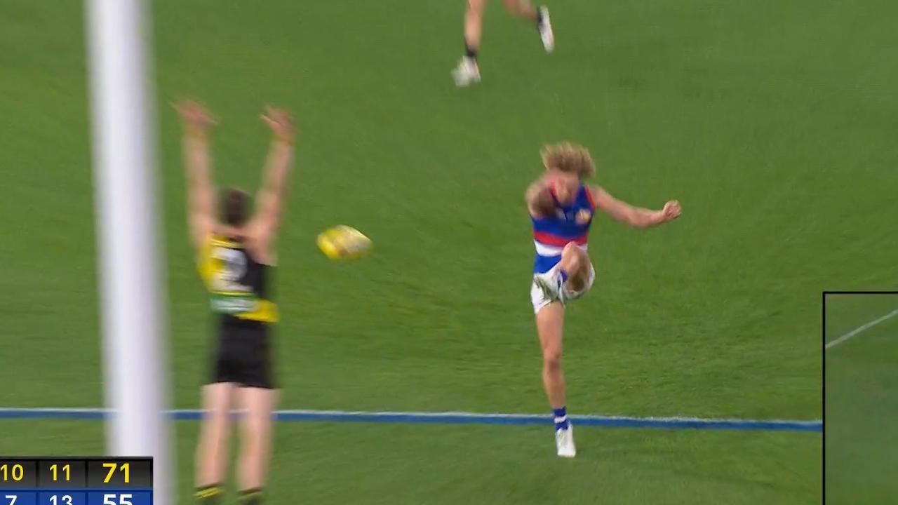 AFL 2021: Richmond vs Western Bulldogs result, Aaron ...