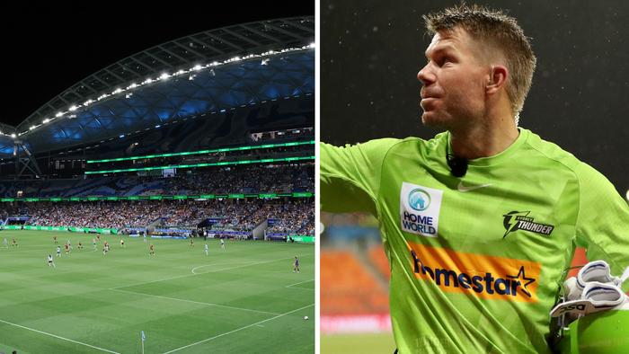 David Warner is set to use Allianz Stadium as a helipad so he can play BBL.