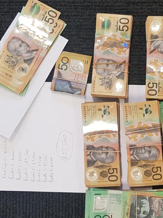 Items seized by Strike Force Callard, set up to investigate an a drug syndicate working in the Maitland area. Picture: NSW Police.