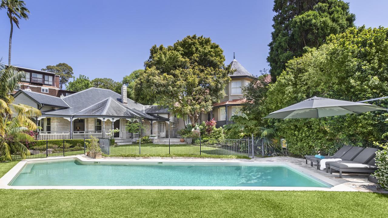 The home is built on a 1429sqm block and there’s a resort-style pool.