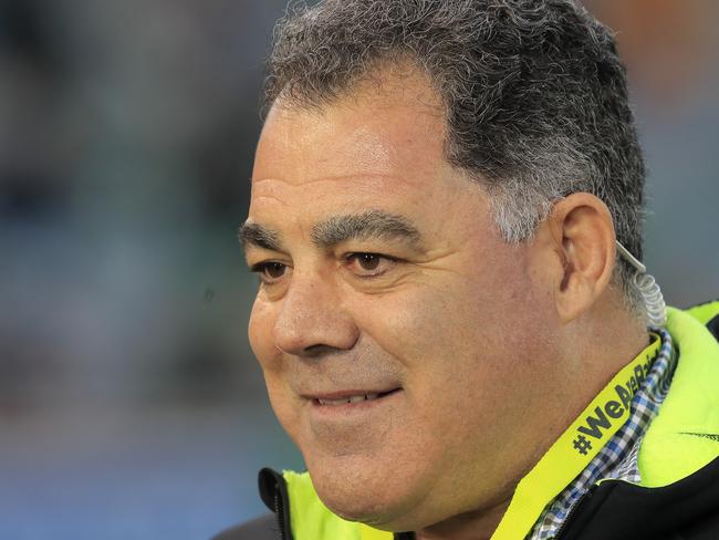 CANBERRA, AUSTRALIA - JULY 20: Former Canberra player Mal Meninga looks on before the round 18 NRL match between the Canberra Raiders and the Wests Tigers at GIO Stadium on July 20, 2019 in Canberra, Australia. (Photo by Mark Evans/Getty Images)