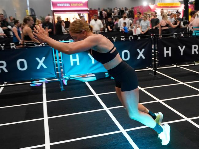 10000 athletes put their fitness to the test in a massive Hyrox competition this weekend (14-15 Dec) at Melbourne Exhibition and Convention Centre. Picture Valeriu Campan