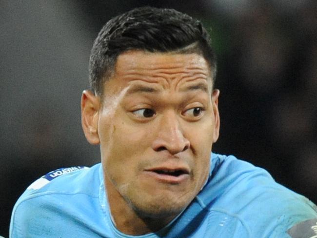 Super Rugby, Rebels v Waratahs at AAMI Park Melbourne. Waratahs Israel Folau. Picture: Andrew Henshaw