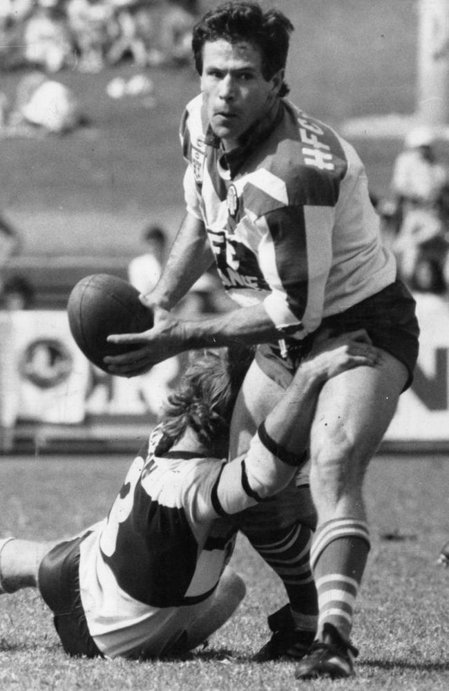 Steve Folkes in his playing days with the Dogs of War.