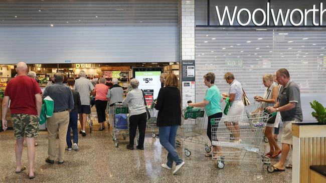 The big supermarkets have been dedicating the first hour of trade to older shoppers and those with a disability. Picture: Liam Kidston