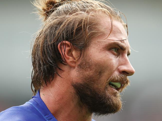 Kieran Foran of the Bulldogs looks on during the Round 2 NRL match between the Canterbury Bulldogs and the Parramatta Eels at ANZ Stadium, Sydney, Sunday, March 24, 2019. (AAP Image/Brendon Thorne) NO ARCHIVING, EDITORIAL USE ONLY