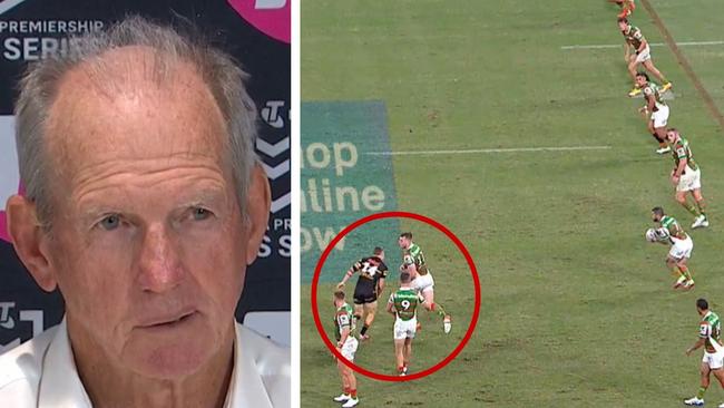 Wayne Bennett is the master of distraction. Photo: Fox League